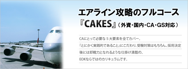 外資系キャビンアテンダント就職・転職の攻略フルコース『CAKES』